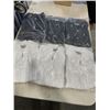 Image 1 : 6 NEW WHITE AND BLACK LONG SLEEVE SHIRTS - SIZE LARGE