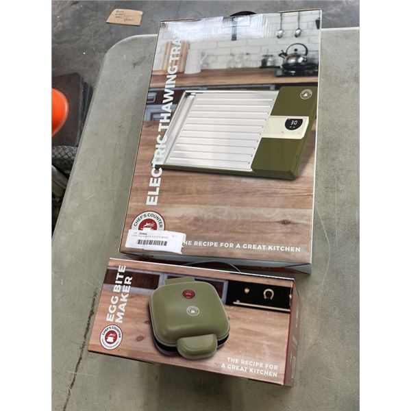 NEW CHEFS MAKER EGG BITE MAKER AND ELECTRIC THAWING TRAY