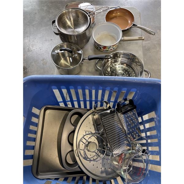 ASSORTED POTS AND PANS