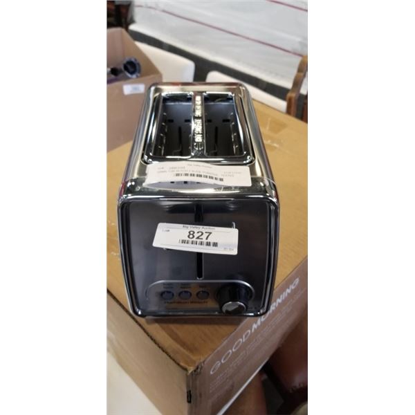 AS NEW HAMILTON BEACH 2 SLICE TOASTER - TESTED WORKING