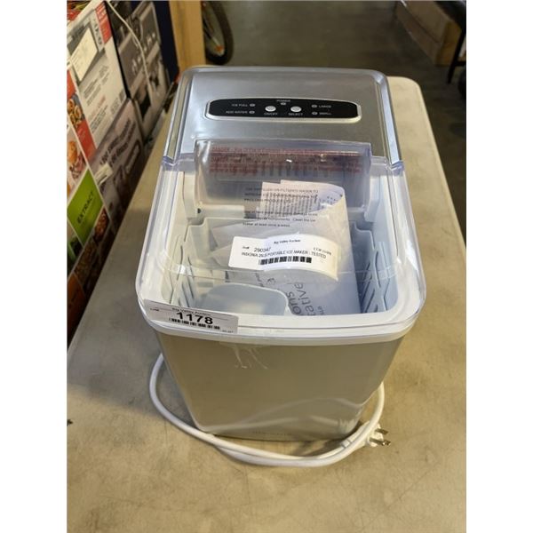 AS NEW INSIGNIA 26LB PORTABLE ICE MAKER - TESTED WORKING, RETAIL $199
