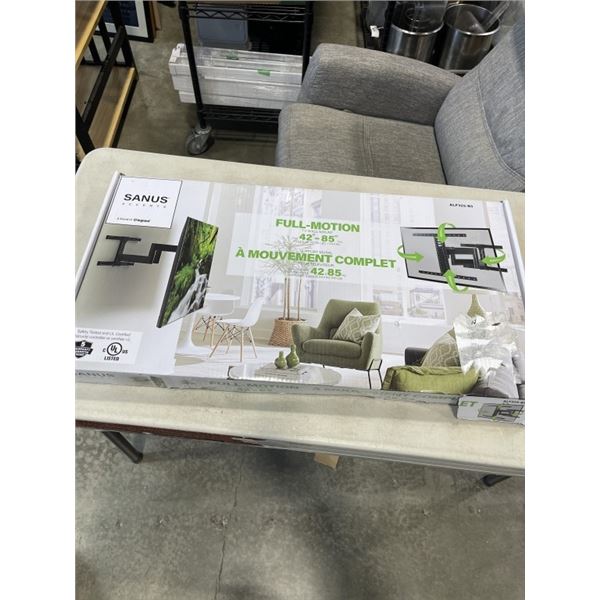 SANUS FULL MOTION 42-85 INCH TV WALL MOUNT, UP TO 120LBS