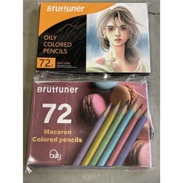 2 NEW 72PC COLORED PENCIL SETS