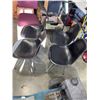 Image 1 : SET OF 4 BLACK NUEVO DINNING CHAIRS