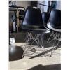 Image 3 : SET OF 4 BLACK NUEVO DINNING CHAIRS
