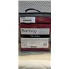 Image 3 : BRAND NEW BURGUNDY BAMBOO LUX ULTRA SOFT QUEENSIZE SHEET SET - COOLING AND HEALTHCARE APPROVED - EXT
