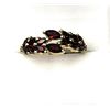 Image 1 : GOLD PLATED STERLING SILVER NATURAL GARNET (2.10CT) RING, SIZE 6.5, W/A $385.00. GARNET IS THE BIRTH