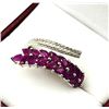 Image 1 : STERLING SILVER NATURAL ENHANCED RUBY (1.70CT) ADJUSTABLE RING, W/A $525.00. RUBY IS THE BIRTHSTONE 