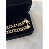 Image 3 : NEW 14K GOLD PLATED 7.5MM CUBAN LINK NECKLACE 18" LONG