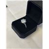 Image 3 : 5.00 CT GRA CERTIFIED ROUND BRILLIANT CUT MOISSANITE STONE VVS D COLOR SET IN CENTER WITH 14 ROUND B