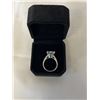 Image 4 : 5.00 CT GRA CERTIFIED ROUND BRILLIANT CUT MOISSANITE STONE VVS D COLOR SET IN CENTER WITH 14 ROUND B