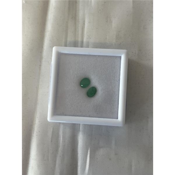 1.1CT NATURAL EMERALD, UNTREATED, OVAL CUT 4.16.0MM AND 4.6*5.8MM