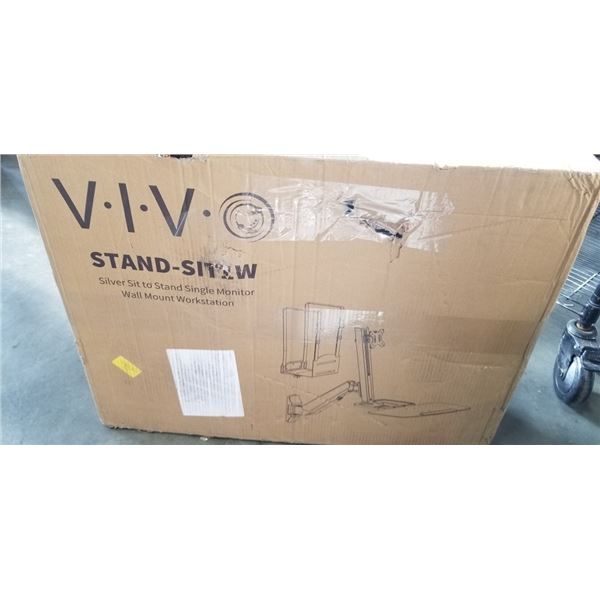 VIVO SLIVER SIT TO STAND SINGLE MONITOR WALL MOUNT /WORKSTATION