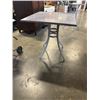 Image 1 : AS NE RATANA 'SEATTLE' BAR  PATIO TABLE, 36 X 36 INCH TOP AND 38 INCH TALL, ALUMINUM FRAME