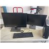 Image 2 : 2 COMPUTER MONITORS WORKING, W/ KEYBOARD AND ACER COMPUTER UNTESTED