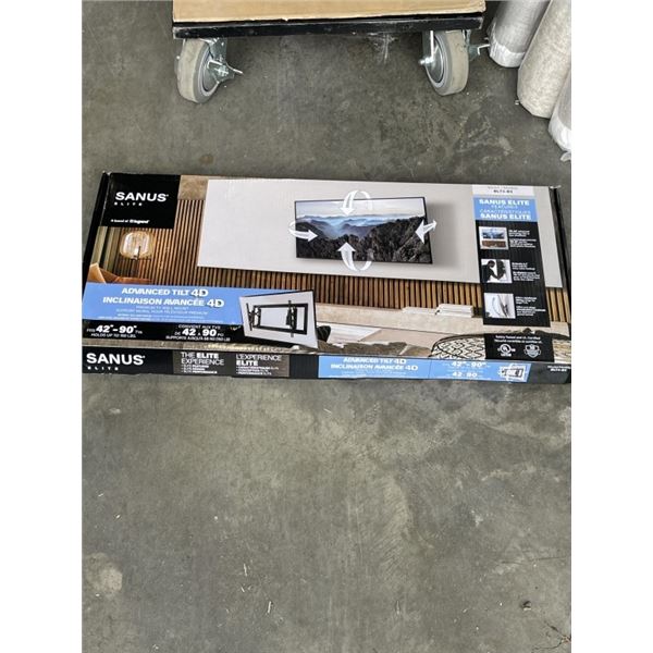 SANUS ADVANCED 42"-90" TILTING TV WALL MOUNT, RETAIL $219