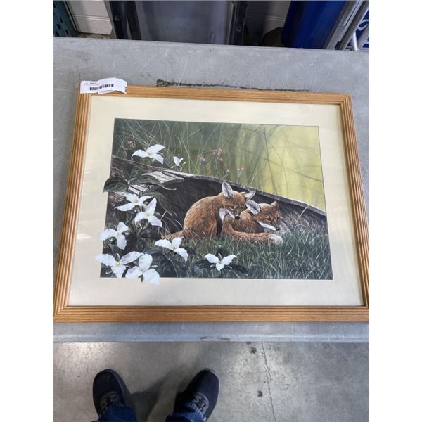 SIGNED FOX PRINT