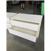 Image 2 : PAIR OF WHITE 2 DRAWER NIGHT STANDS