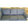 Image 2 : AS NEW MINHAS UPHOLSTERED SOFA, BACK HAS BROKEN FRAME, STILL USEABLE, DOES NOT AFFECT INTEGRITY