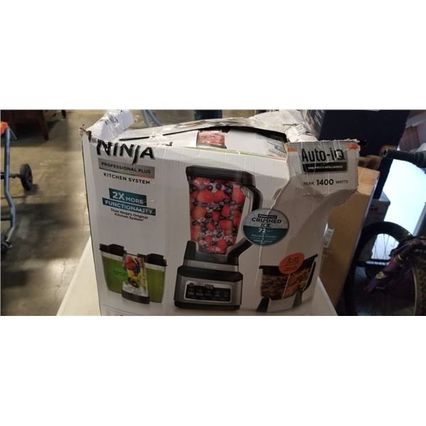NINJA PROFESSIONAL PLUS KITCHEN SYSTEM WITH AUTO-IQ, 1400W, 72 OZ CAPACITY - TESTED WORKING, RETAIL 