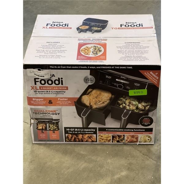 NINJA FOODI 4-IN-1 10QT DUALZONE AIR FRYER - TESTED WORKING, RETAIL $269