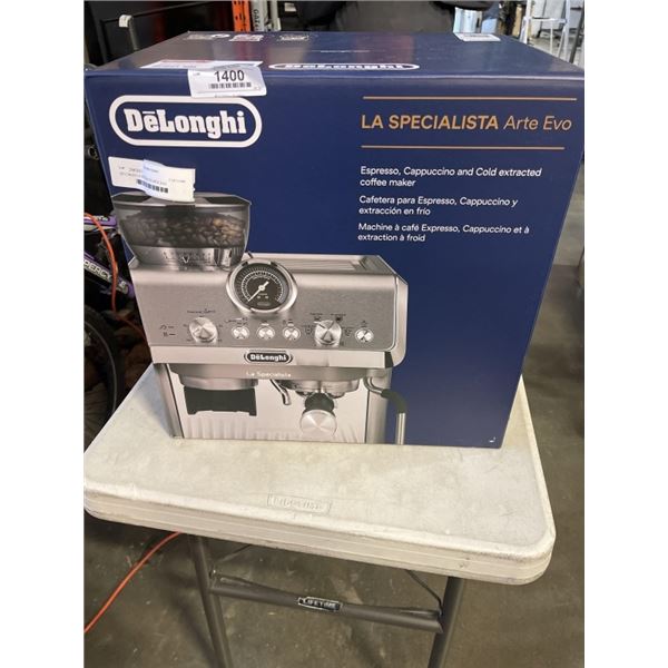 DE'LONGHI LA SPECIALISTA ARTE EVO AUTOMATIC ESPRESSO MACHINE W/ FROTHER AND GRINDER - TESTED WORKING