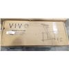 Image 1 : VIVO WHITE ELECTRIC FLIP DOWN CEILING TV MOUNT