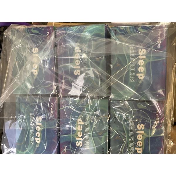 LOT OF 12 NEW SLEEP HEADPHONES