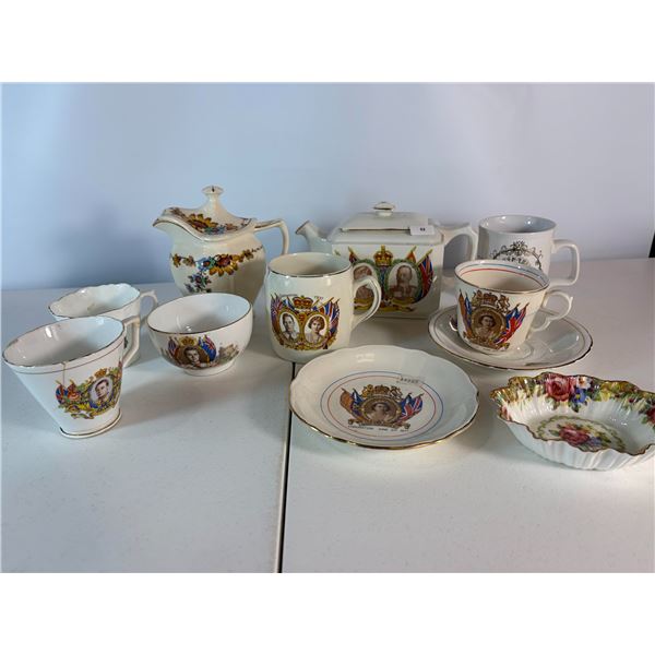 11 Pc Royal Commemorative Porcelain Assortment  1937 Coronation & Other Royalty