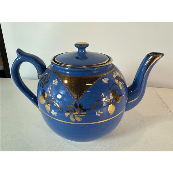 Arthur Wood Longport England Blue & Gilt Teapot – 1 Piece