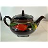 Image 1 : Brown Glaze Floral Teapot – 1 Piece