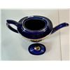 Image 2 : Cobalt Blue & Gold Relief Teapot – 1 Piece