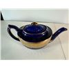 Image 5 : Cobalt Blue & Gold Relief Teapot – 1 Piece