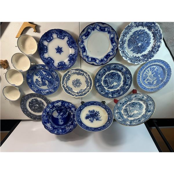 Assorted Blue & White Dinnerware – Mixed Group