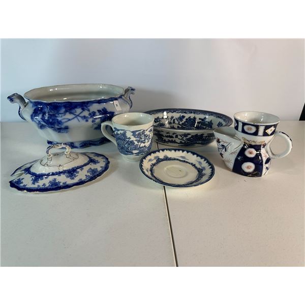 Assorted Blue & White Serveware – Mixed Group Lot