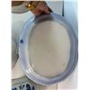 Image 10 : Blue Floral Serving Platters & Bowls – 5 Pieces