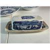 Image 3 : Blue Floral Serving Platters & Bowls – 5 Pieces