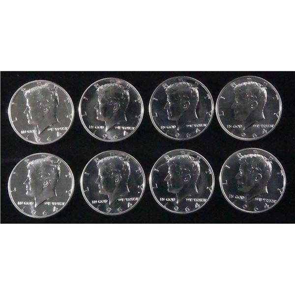 (8) 90% SILVER KENNEDY HALF DOLLARS PROOF
