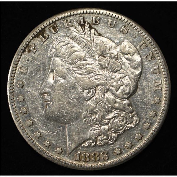 1883-S MORGAN DOLLAR AU