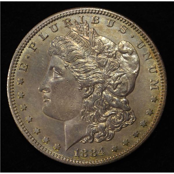 1884-S MORGAN DOLLAR AU/BU
