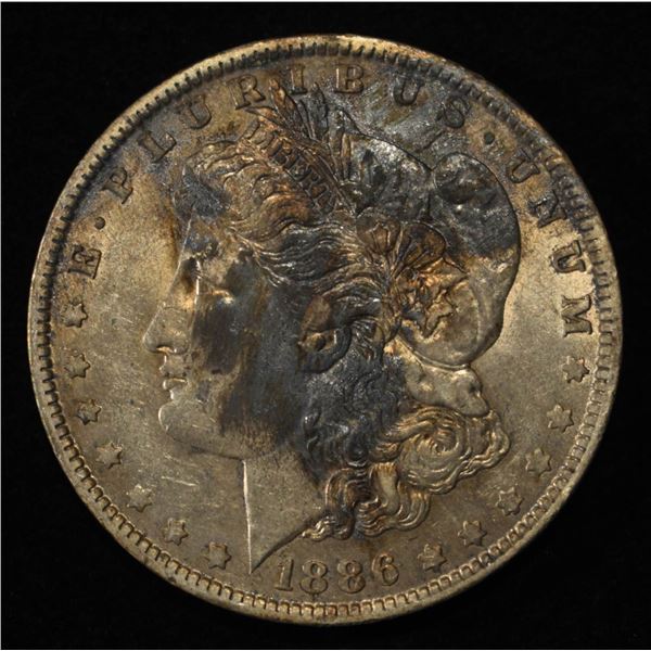 1886-O MORGAN DOLLAR AU