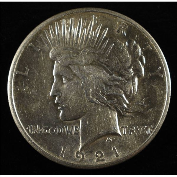 1921 PEACE DOLLAR AU/BU