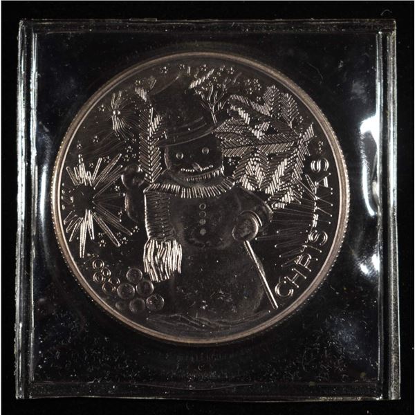 MERRY CHRISTMAS 1 OZ 0.999 SILVER ROUND
