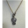 Image 1 : CINDY SWISHER: Gold and Silver Elk Pendant Necklace by Devoted Dove Jewelry