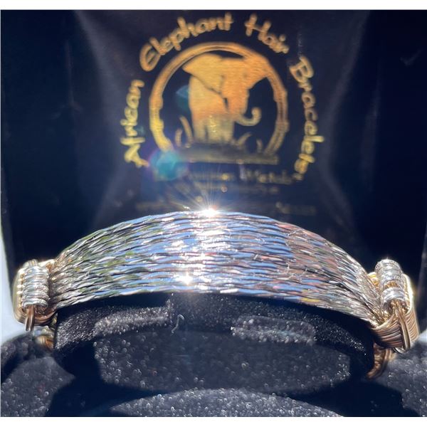 AFRICAN ELEPHANT HAIR BRACELET: Sterling Silver SPARKLE Bracelet