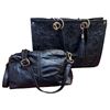 Image 1 : STEPHEN & YVONNE MILLER: Handcrafted Mexican Leather Purse with Handtooled Cutouts
