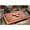Image 1 : H. YTURRIA RANCH: Handmade Mesquite Carving Board with Ranch Brand