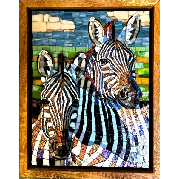 CYNTHIE'S WILDLIFE ORIGINALS: "Best Buddies" - Mosaic Artwork by Wildlife Artist Cynthie Fisher