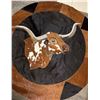 Image 1 : VUKARI: "Columbus" - Designer Nguni Cowhide Rug Honoring the Historic Texas Longhorn