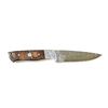 Image 1 : SABLE CUSTOM KNIVES: Handmade Damascus Steel Fixed Blade Knife with Leather Sheath